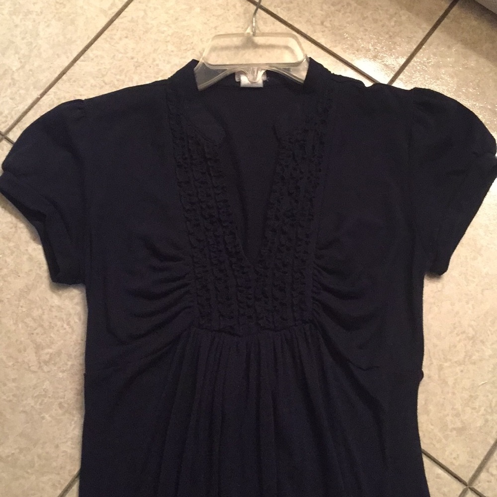 Navy maternity top